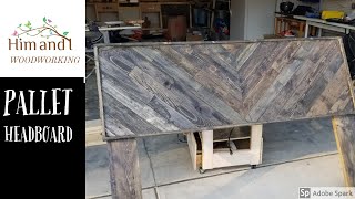 DIY Pallet Headboard [upl. by Norval]