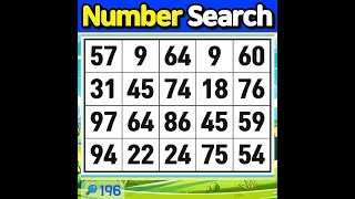 Number MatchTry this to improve your focus【Memory  Brain game  Match game 】196 [upl. by Dittman228]