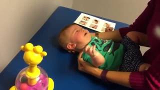 Quick PT exercises for baby with right torticollis [upl. by Cadmar]