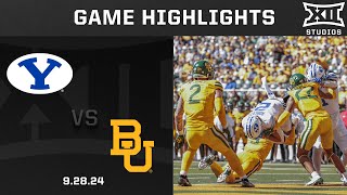 BYU vs Baylor Highlights  2024 Big 12 Football [upl. by Drazze]