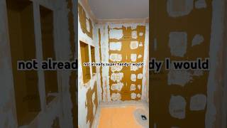 DIY Kerdi Shower Pan Install diyhomerenovation diy walkinshower plumbing schlutersystems1 [upl. by Viradis]