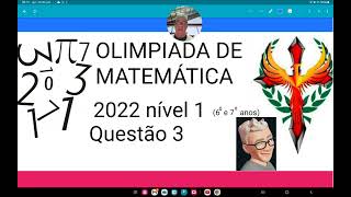 Olimpíada de matemática 2022 nível  questão 3Duas placas de sinalização foram colocadas no início [upl. by Adnuhsor]