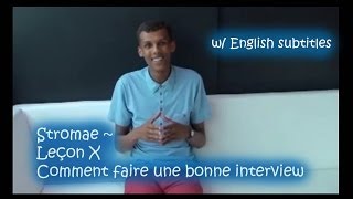 Stromae  Leçon X Comment faire une bonne interview w English Subtitles [upl. by Alyal]