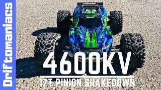 17T 4600KV Traxxas Rustler 4x4 VXL Speed Runs  Shakedown [upl. by Ambler100]