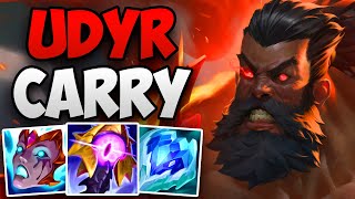 UDYR MAIN DOMINATING HIGH CHALLENGER  CHALLENGER UDYR JUNGLE GAMEPLAY  Patch 141 S14 [upl. by Myer]