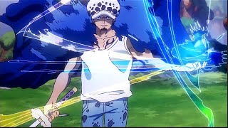 LAW vs BLACKBEARD  HEART PIRATES vs BLACKBEARD PIRATES English Sub [upl. by Garrot]