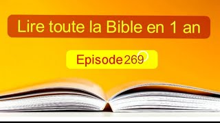 Toute la Bible en 1 an EP 269 Jérémie 24 à 26 et Galates 1 à 2 [upl. by Aynekat]