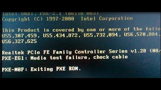 Error pxee61 media test failure check cable SOLUCION DEFINITIVA [upl. by Llehcam14]