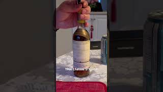 Opening and Drinking Chateau D’Yquem 1966 [upl. by O'Meara]