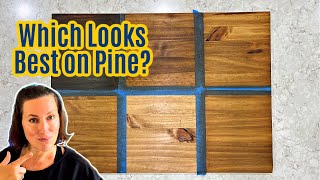 Testing Wood Stains On Pine To Find The Perfect Medium Brown Stain [upl. by Feucht]