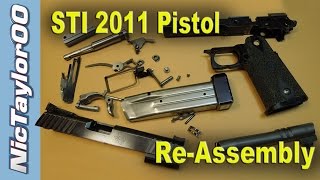 STI 2011 Competition Pistol Reassembly Instructions  Competition Shooting Pistol [upl. by Leerzej263]