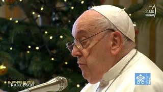 Auguri natalizi di Papa Francesco alla Curia Romana [upl. by Grimaldi]