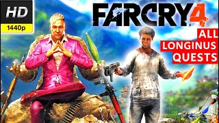 Far Cry 4 All Longinus Missions Gameplay Walkthrough Longplay No Commentary 1080p HD 60 FPS 2K HD [upl. by Gaillard]