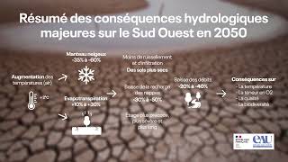 Conséquences hydrologiques majeurs dans le SudOuest en 2050 [upl. by Oirretno]