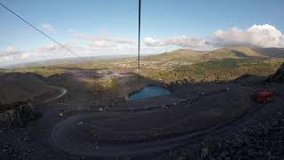 World’s fastest and longest zip wire 100 mph Snowdonia North Wales ZIP World Velocity 2 [upl. by Zoara]