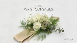 How to make a Wrist Corsage  DIY Wedding Flowers [upl. by Atnauqahs]