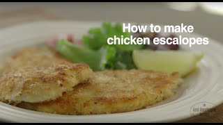 How To Make Chicken Escalopes  Good Housekeeping UK [upl. by Edan123]