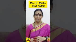 Dos and dont s with henna  MUST WATCH  மருதாணி எனக்கு வார்த்தையில்லை வாழ்க்கை  மருதாணி பலன்கள் [upl. by Annayr419]