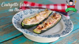 Recette courgette farcie au thon [upl. by Ayiak]