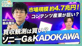 【買収観測は結局買い？】ソニーGのKADOKAWA買収観測を解説 KADOKAWAの知的財産の強み コンテンツ産業の国策化  【森永sVIEW】 [upl. by Nameloc]