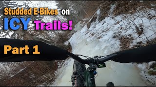 90 Icy Trails VS Studded EBikes Part 1  Kona Remote 160 DL  Fat Boy Slim Setup  Epic MTB Ride [upl. by Orual770]