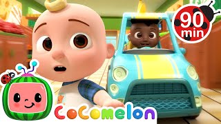 JJ vs Cody Shopping Cart Race 😆  CoComelon Nursery Rhymes and Kids Songs  Animals for Kids [upl. by Victory]