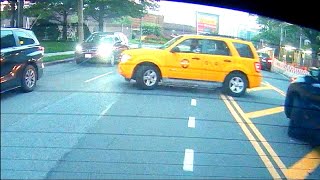 NYC Taxi  Illegal UTurn [upl. by Aihsatan]