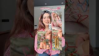 Cute jewellery hanger🎀🫶 jewelleryorganizer diyorganizers diy paperclips goldjewellery hacks [upl. by Uhile]