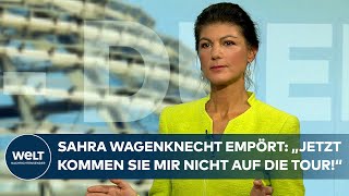 TVDUELL Sahra Wagenknecht empört quotJetzt kommen sie mir nicht auf die Tour bin keine Kommunistinquot [upl. by Iharas394]