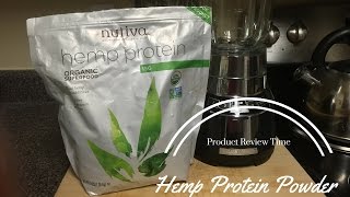 Product Review Time  Hemp Protein Powder  Nutiva [upl. by Erusaert966]