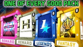 ONE OF EVERY GOOD PACK LEGENDS FLASHBACK HEAVYWEIGHT TEAM OF THE YEAR  MADDEN 19 [upl. by Innattirb204]