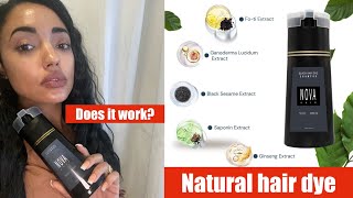 NOVA HAIR DYE SHAMPOO DEMO REVIEW AFRO HAIR [upl. by Giardap]