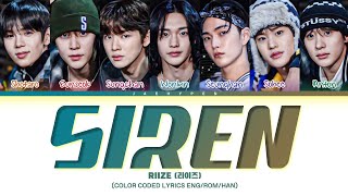 RIIZE ‘SIREN’ Lyrics 라이즈 SIREN 가사 Color Coded Lyrics [upl. by Lednor194]