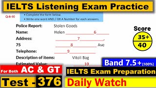 IELTS Listening Practice Test 2023 with Answers Real Exam  376 [upl. by Josefa496]