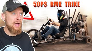 Fritz Meinecke reagiert auf 50 PS BMX TRIKE der REAL LIFE GUYS [upl. by Annocahs]