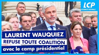 Laurent Wauquiez refuse toute coalition avec le camp présidentiel  10072024 [upl. by Montano15]