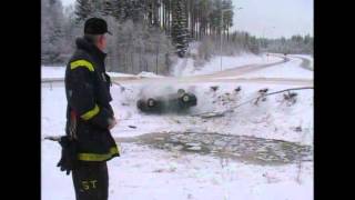 Car accident caught on camera by Swedish TV4s news team  Nyheterna TV4 [upl. by Trisa631]