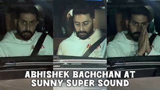 Abhishek Bachchan gets Spotted at Sunny Super Sound in Juhu abhishekbachchan [upl. by Kcirrej]