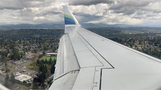 Alaska Airlines Horizon Air Embraer ERJ175LR Landing at SeattleTacoma International Airport [upl. by Artinad]