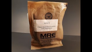 2023 Cuban Beef Picadillo Prototype US MRE Review Meal Ready to Eat Taste Testing [upl. by Swinton]