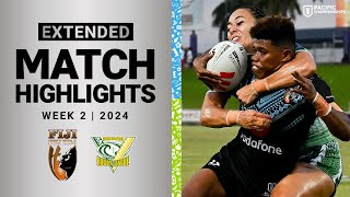 Pacific Championships 2024  Fiji Bulikula v Cook Islands Moana  Extended Highlights [upl. by Arraic]