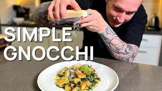 Easy gnocchi with rainbow chard and parmesan cheese  Perfect spring recipe [upl. by Alessig]