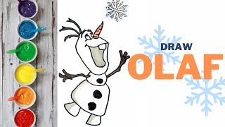 Sweet Olaf from Frozen frozen olaf disney disneyjunior waltdisneyworld art viral [upl. by Drake]