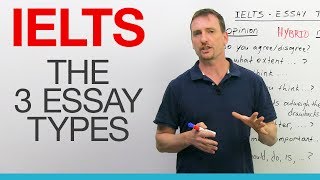 IELTS Writing The 3 Essay Types [upl. by Trilly]