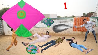 Village People Kite Catch Nasir Vs Abubaker With Spray  Kites [upl. by Aela887]