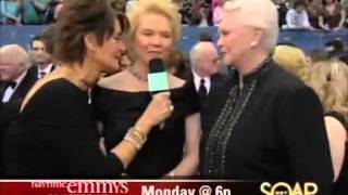 SUSAN FLANNERY FUNNY EMMY INTERVIEWS Erika Slezak OLTL Viki BampB Bold Beautiful Stephanie 12314 [upl. by Ramad179]