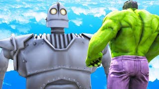 THE HULK VS IRON GIANT  BIG HULK VS THE IRON GIANT 1999 [upl. by Armington]