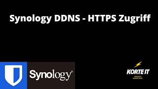 Synology DDNS  HTTPS Zugriff [upl. by Kohn442]