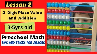 Abacus for beginners preschool kids Math and Addition How to start Abacus easy way 35 yr Toddler [upl. by Ahseat]