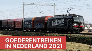 Goederentreinen in Nederland 2021 [upl. by Cone]